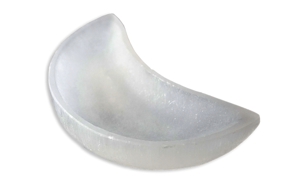 Selenite Moon Bowl