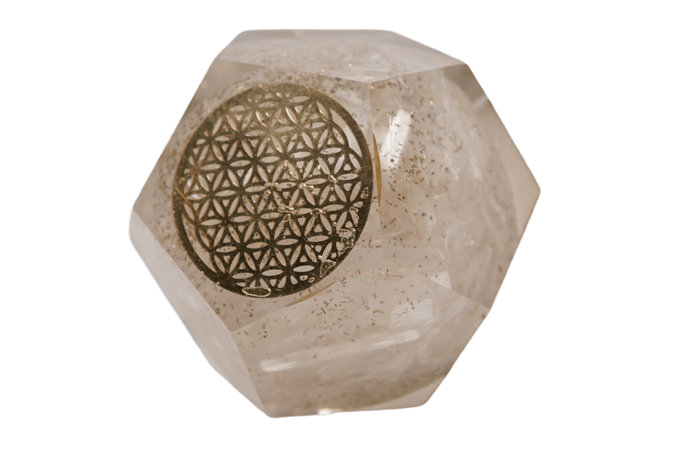 Selenite Orgone Dodecahedron