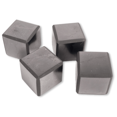 Set of 4 Shungite Cubes to Ground Your Space - Energy Muse