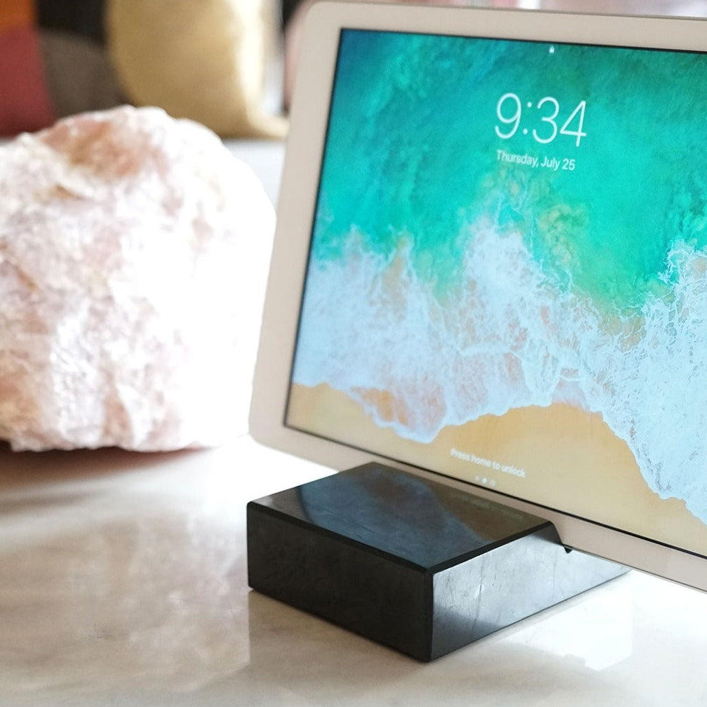 Shungite Cell Phone Holder to Minimize EMFs - Energy Muse