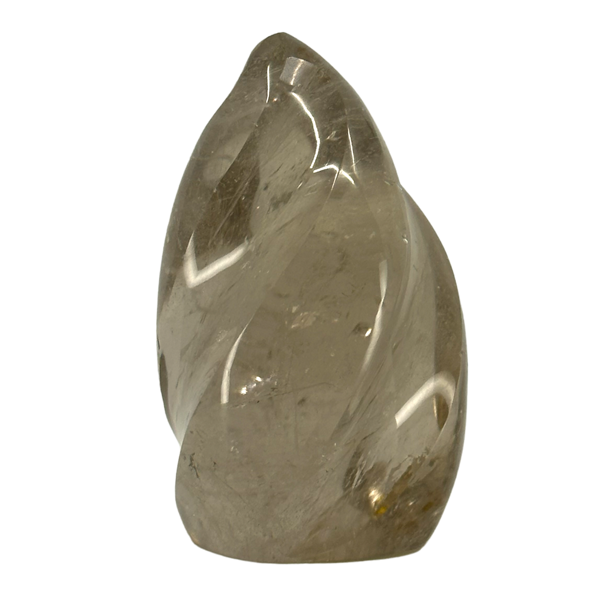 Smoky Quartz Flame carved crystal by Energy Muse