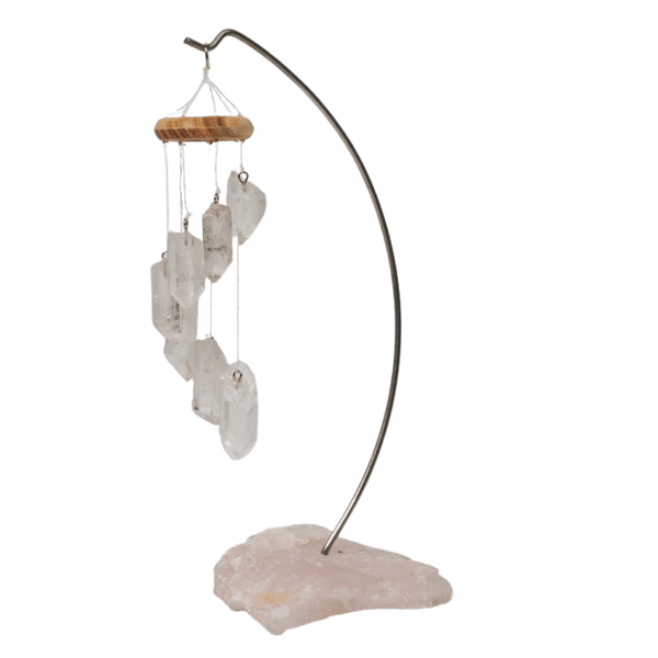 Tabletop Crystal Mobile with Rose Quartz Base