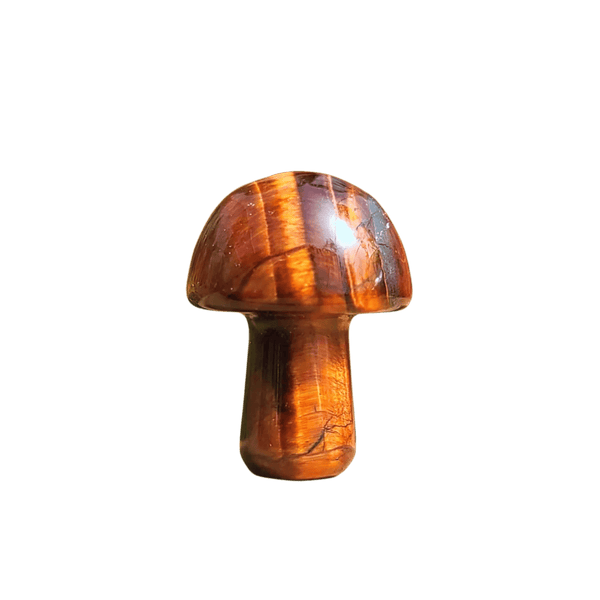 Tiger's Eye Crystal Mini Mushroom