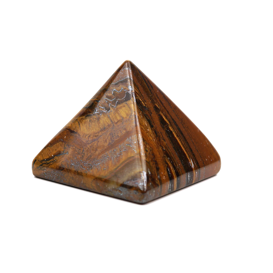 Tiger's Eye Pyramid