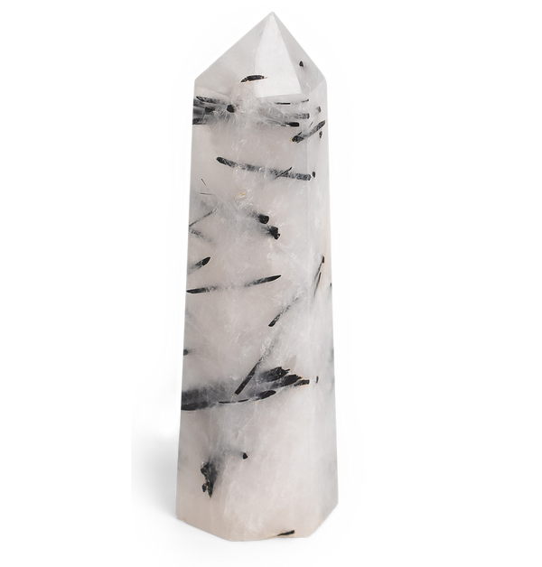 Tourmalinated Quartz Point