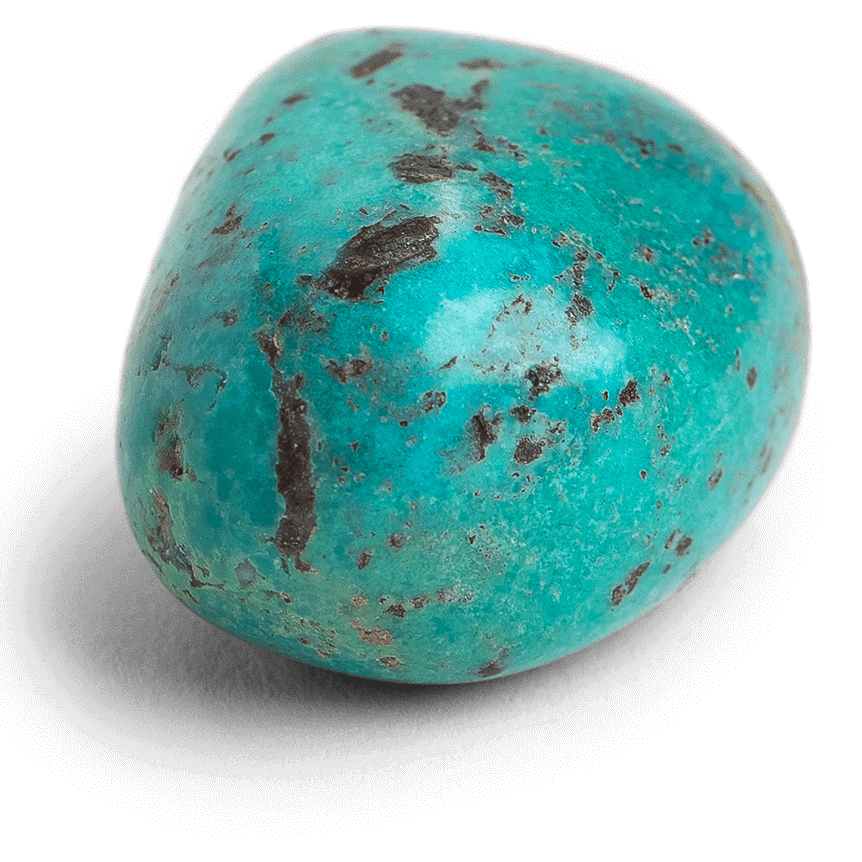genuine turquoise tumbled pocket stone by Energy Musegenuine turquoise tumbled pocket stone by Energy Muse